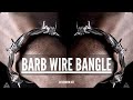 Men&#39;s Unique Sterling Silver Barb Wire Bangle | BY Silverwow