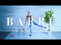 Barre Full Body Express Workout with Dumbbells for Beginners and Seniors || 20 minutes