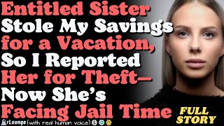 Entitled Sister Stole My Savings for a Vacation, So I Reported Her for Theft—She’s Facing Jail Time