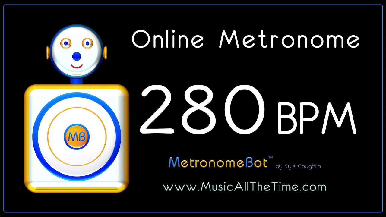 Online Metronome at 280 Beats Per Minute