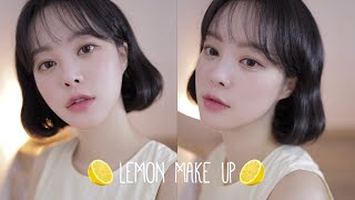 [세로버전] 6분 메이크업 / 상큼한 레몬 글리터 메이크업 / Lemon Glitter Make up | SAEYAN 새얀