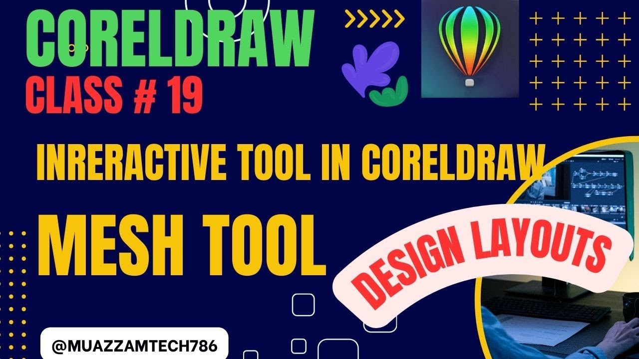 CorelDraw | Class-19 | Design layouts using Interactive fill & Mesh ...