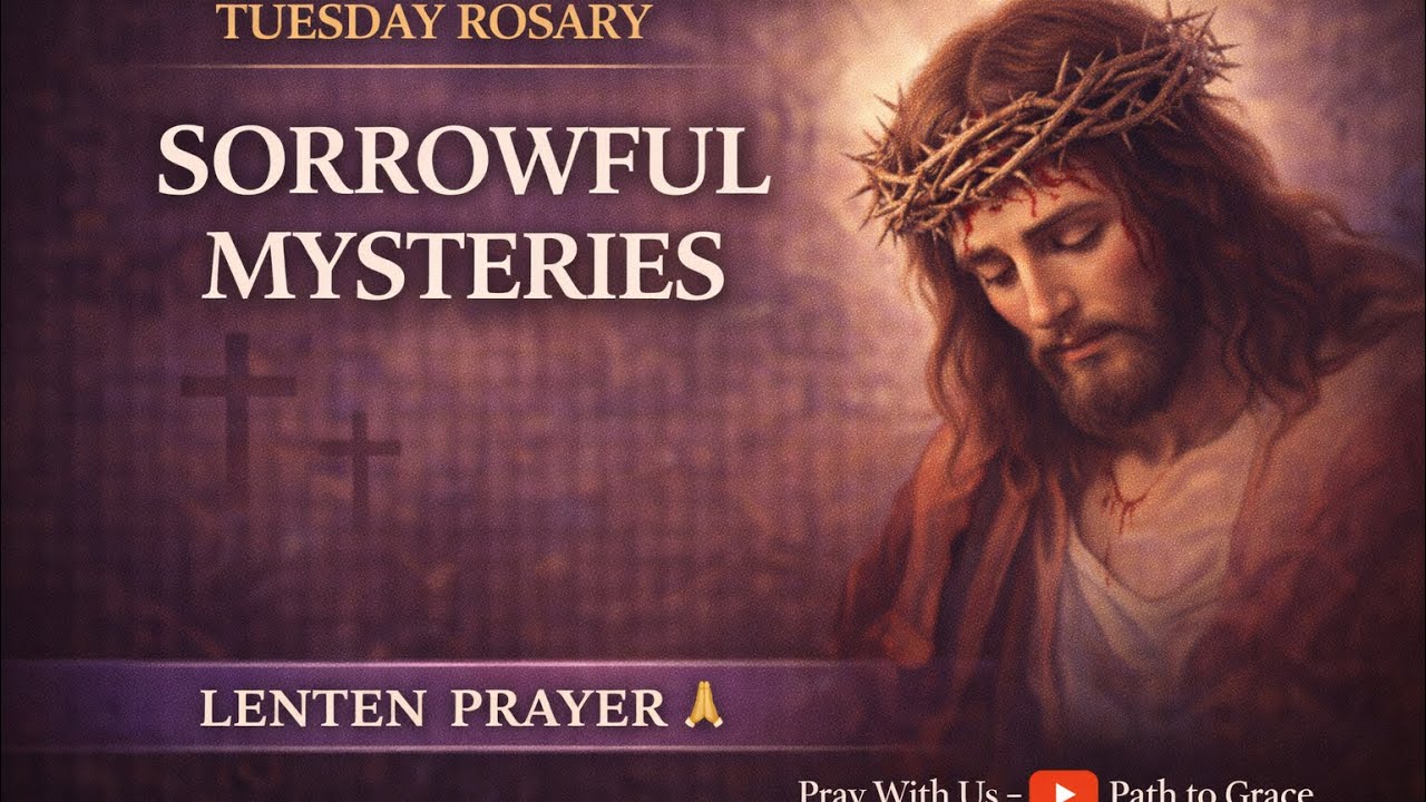 Tuesday Rosary Sorrowful Mysteries | Catholic Daily Prayer #chainbreaker #catholicdevotion 