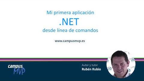 Mi primera aplicación .NET Core / .NET 5 desde la línea comandos