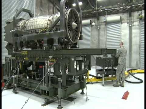 F-22 RAPTOR - Crews working on F119 Engines - YouTube