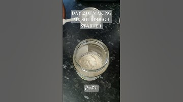 DAY 2 OF MAKING  SOURDOUGH STARTER - NO DISCARD METHOD #sourdoughbread #sourdoughstarter #sourdough
