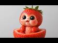 【ASMR】どのフルーツベビーを育てたい？👶🍓モグモグする音 Which Fruit Baby Would You Grow?🍓👶Satisfying Eating Sounds