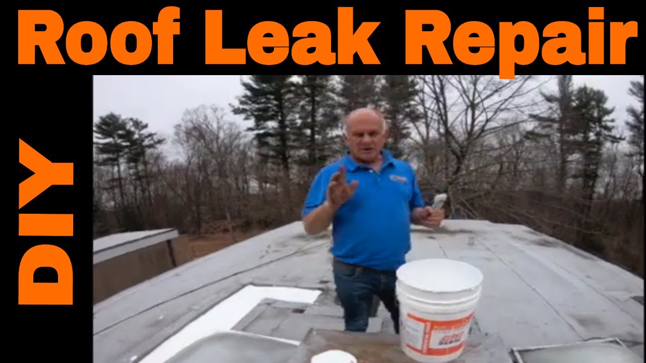 Repairing Flat Roof leaks using Super Silicone Seal YouTube
