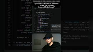 Episode 6 (Final): The Age Checker Saga ends here. #dailygrind #coding #codingpractice #codinghumor