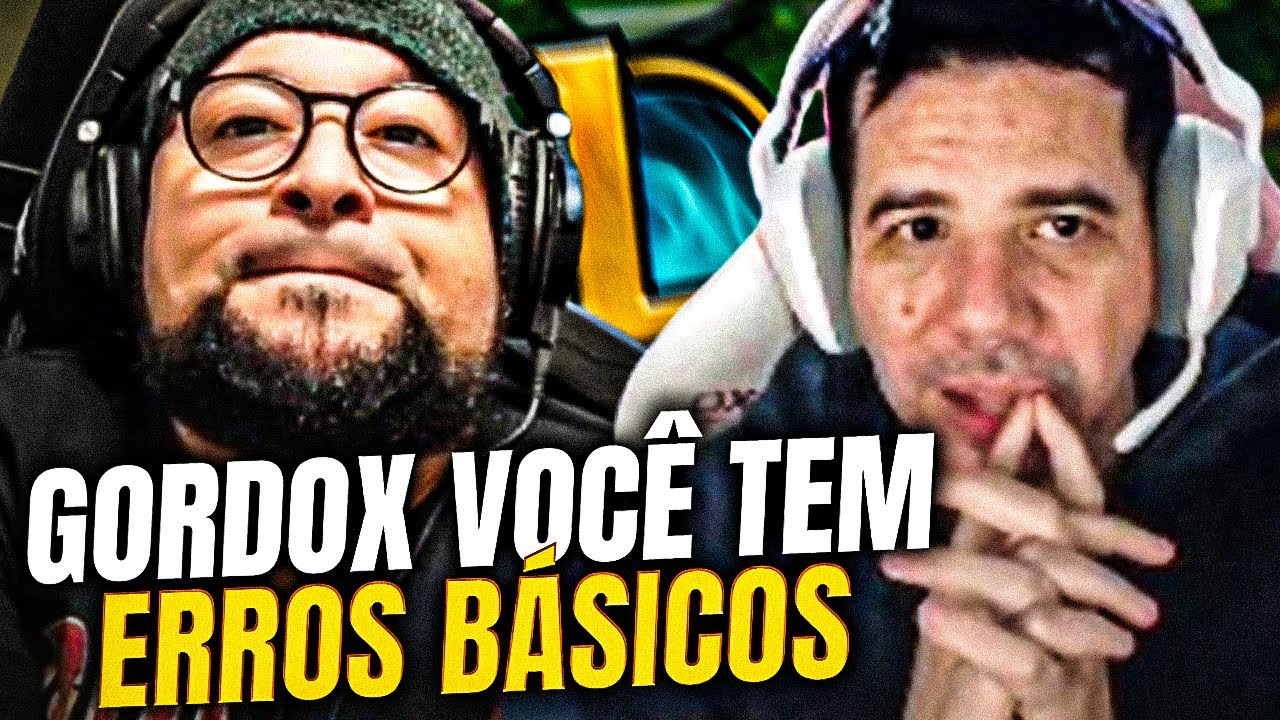 GORDOX PASSA VERGONHA E MUCA DÁ UMA AULA DE LEAGUE OF LEGENDS