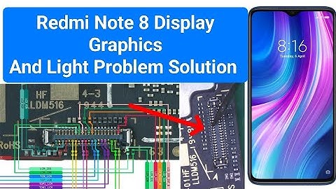 Redmi Note 8 Display Light Problem / Mi Redmi Note 8 Display Graphics problem