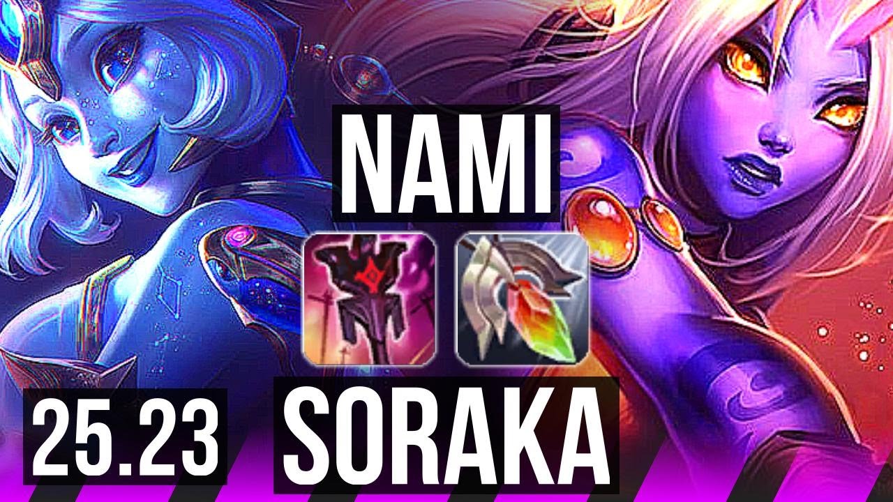 NAMI & Jhin vs SORAKA & Samira (SUP) | 0/0/22 | EUW Master | 25.23