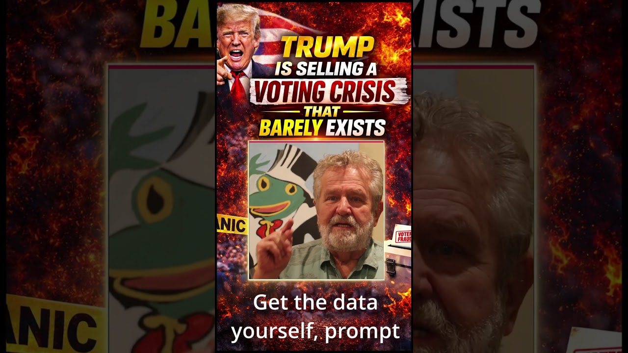 TRUMP IS SELLING A VOTING CRISIS THAT BARELY EXISTS!