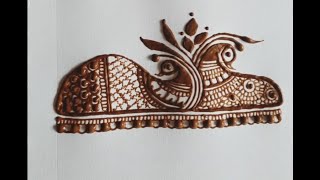 Simple Peacock Designs 🥰 🦚 Mehndi peacock design for hands 🔥#peacock #yt #viralvideo