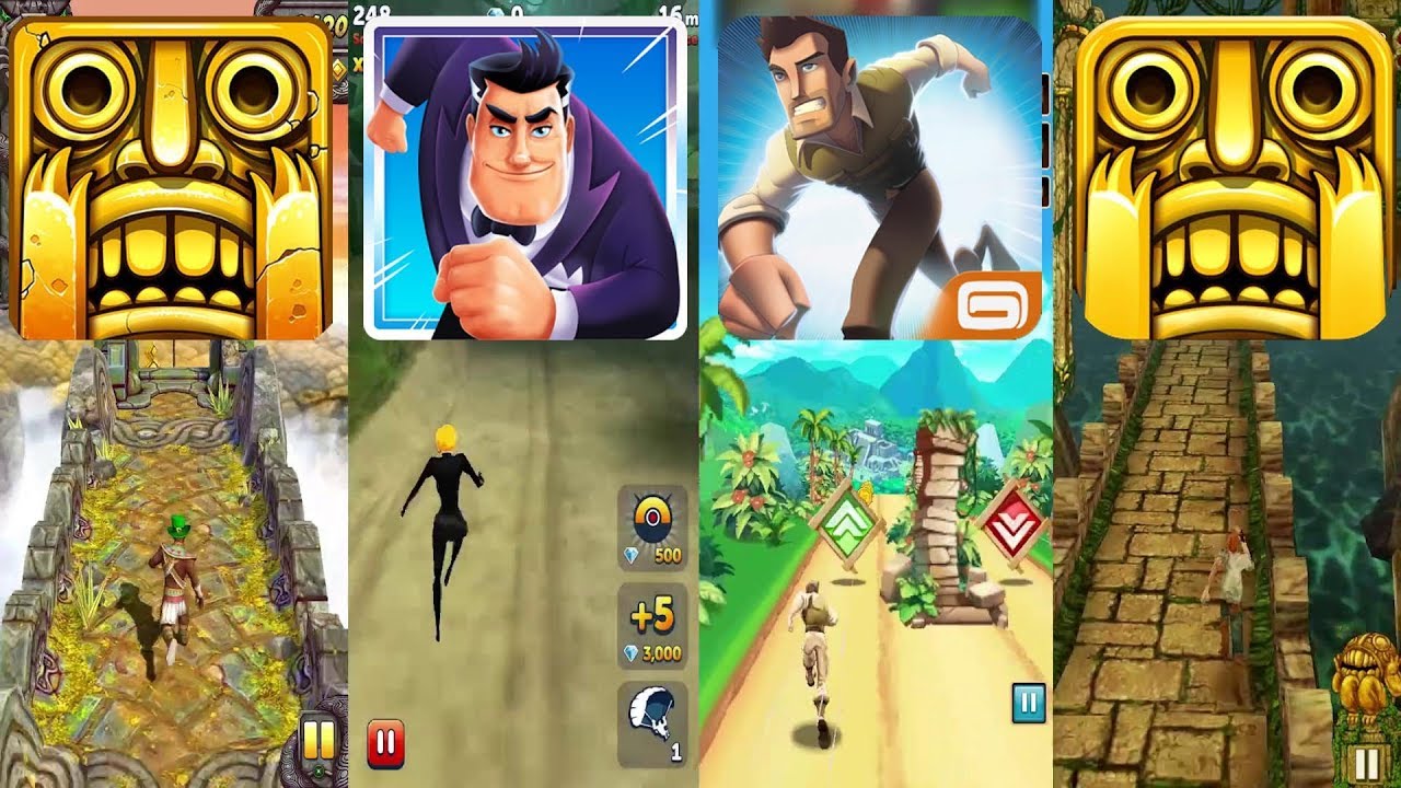 Temple Run 2 Sky Summit Vs Agent Dash Vs Danger Dash Vs Temple Run ...