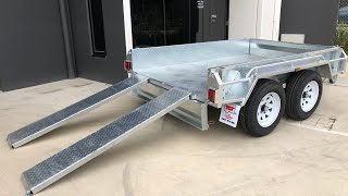 8x5 Tandem Trailer with Underbody Ramp Top Galvanised Trailer