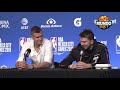 Luka Doncic - Kristaps Porzingis / Conferencia Prensa NBA en México