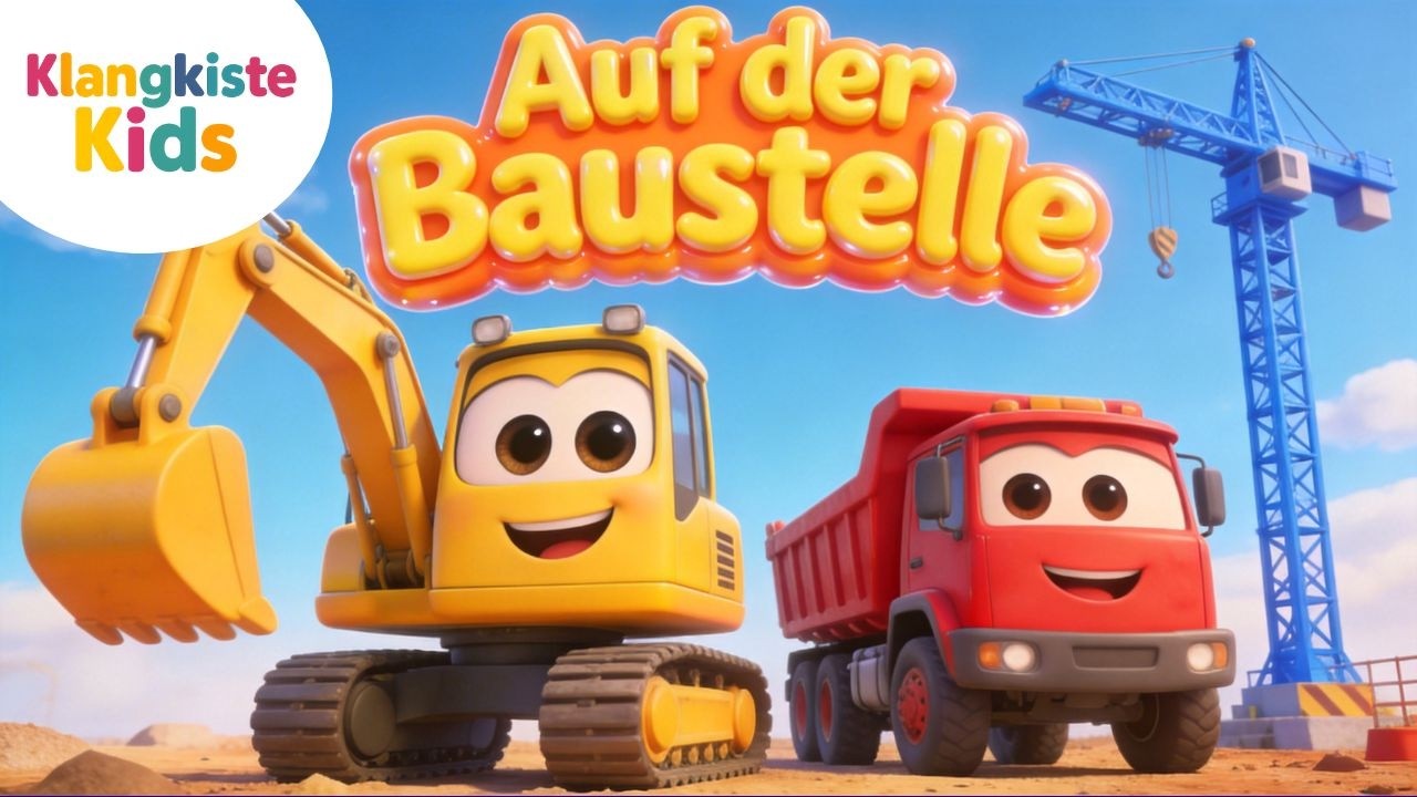 Max Laster Auf der Baustelle 🚧 Kinderlied mit Bagger, Kran & Laster - YouTube
