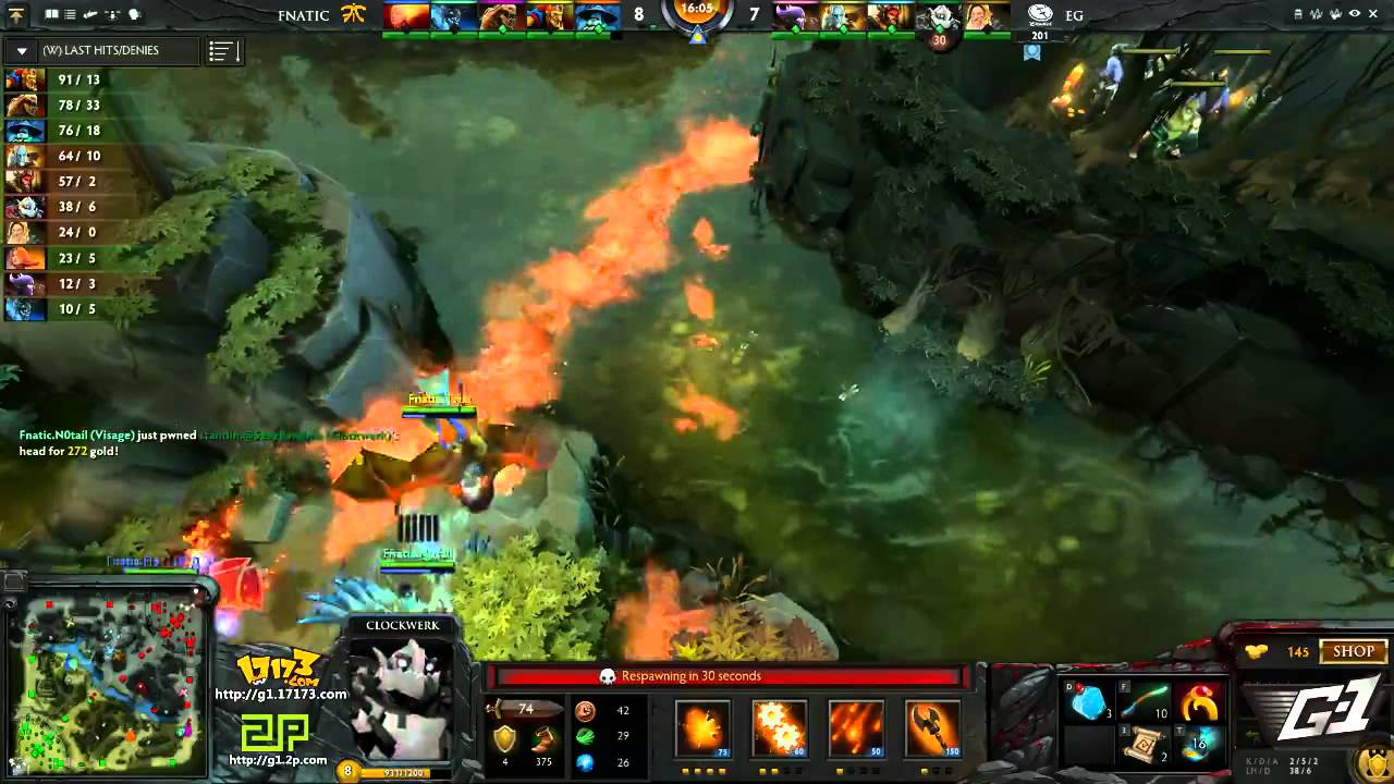 G-1 League - Evil Geniuses vs Fnatic - Game 2 (Western Qualifier) [Dota 2]