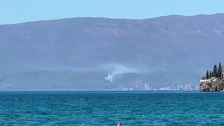 Пожар во шумата меѓу Калишта и Радожда на струшкиот брег