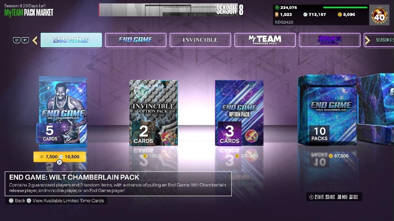 How To Get End Game Wilt Chamberlain 2k22