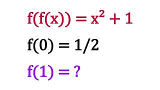 A Fun(c)tional Equation From SyberMath 😀