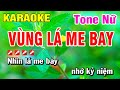 Karaoke Vùng Lá Me Bay [ Beat Mới ] Tone Nữ Nhạc Sống | Hoài Phong