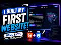 🔥 I Built My First Personal Website Using HTML & CSS