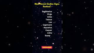 Most Honest Zodiac Signs Ranked #shorts