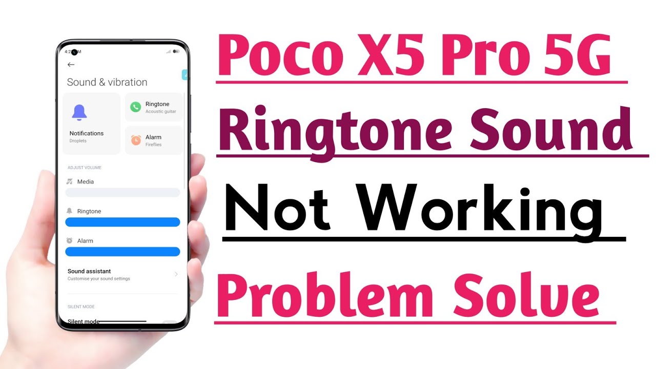 Poco X5 Pro 5G Ringtone Sound Not working problem Solve - YouTube