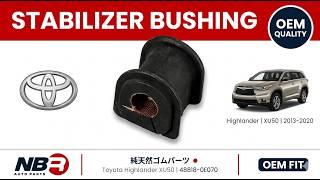 Rear Stabilizer Bar Bushing Toyota Highlander XU50 48818-0E070 NBR Auto Parts