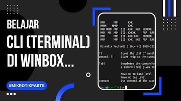 Tutorial Mikrotik Pemula - Belajar CLI di Terminal Winbox #16