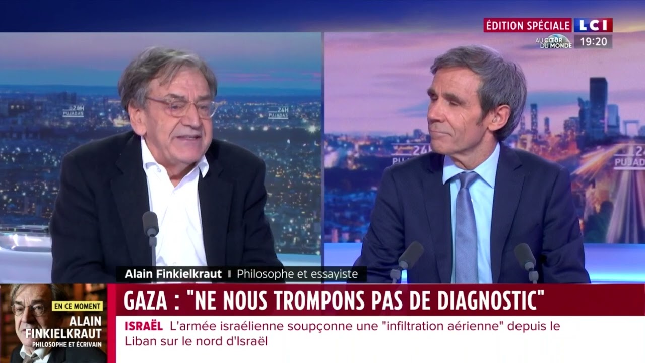 Alain Finkielkraut s'exprime sur la guerre Israël - Hamas