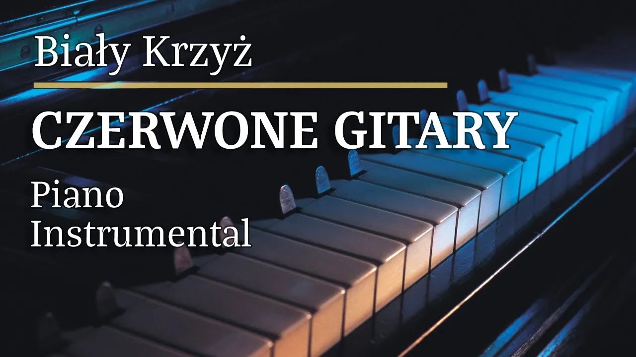 Czerwone Gitary Biały Krzyż Piano Karaoke MyVersion Tonacja G#min