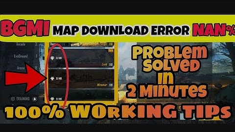 😉How To fix 0.1MB Map Download in Battleground Mobile India | Map Download error nan% solved