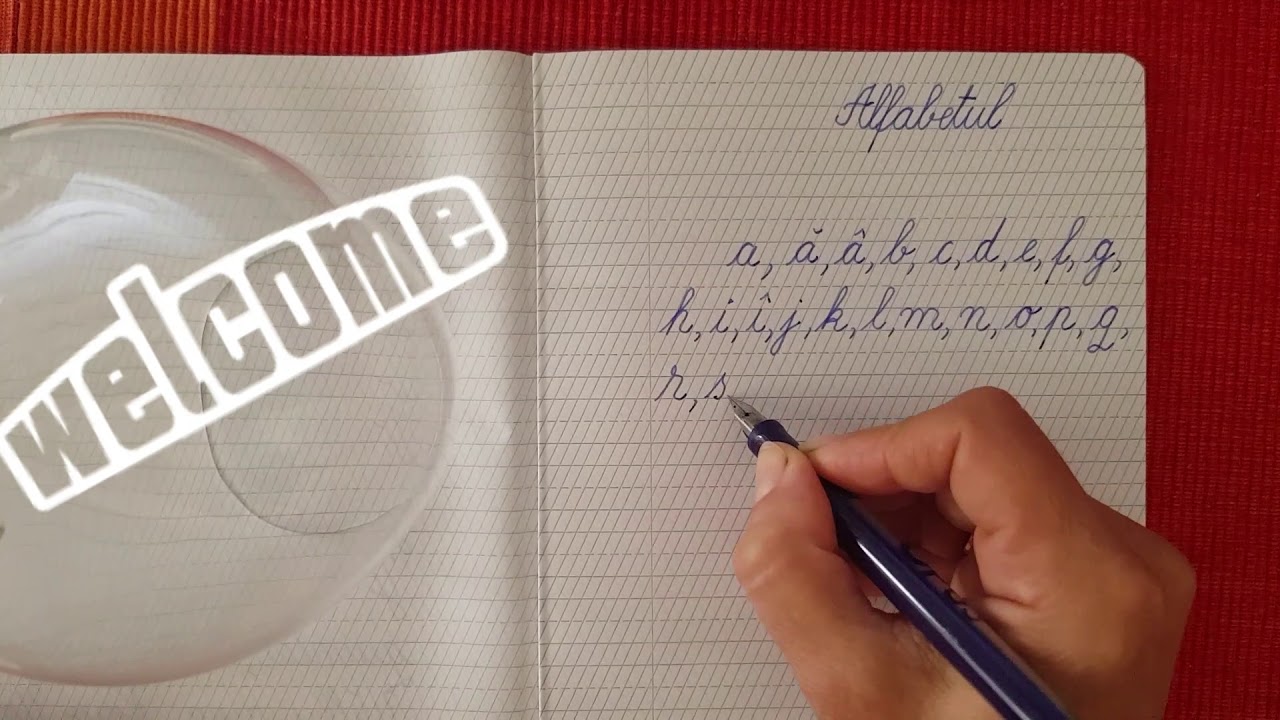 Scrierea alfabetului limbii române