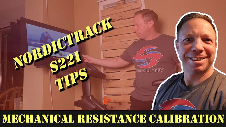NordicTrack S22i How to physically adjust the resistance calibration