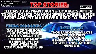 TOP STORIES: Ellensburg man facing several charges after running stop signs, taking police on chase