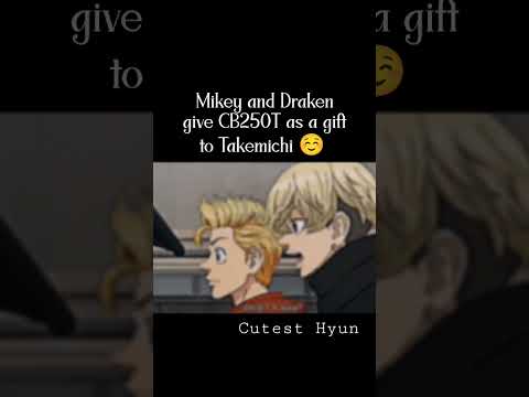 Mikey and Draken give CB250T as a gift to Takemichi ☺️ | #anime #shorts