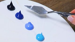 How to Paint Abstract Mountains | Easy Art