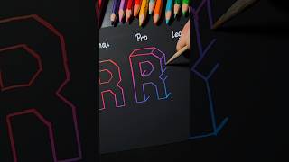 how to draw R, which one is your level 🤔