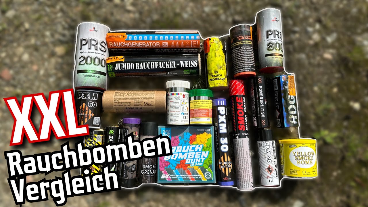 XXL Rauchbomben Vergleich - Silvester Feuerwerk Vorfreude 2023/24