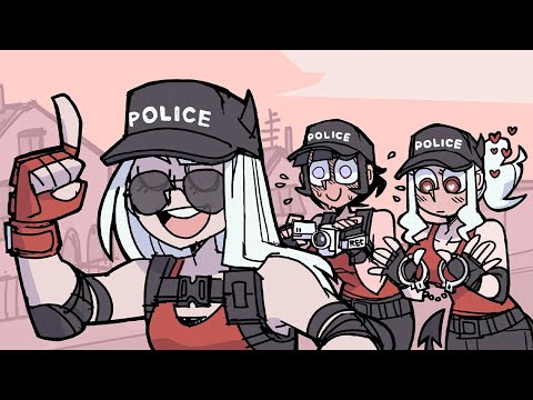 (Helltaker Comic Dub) Demon Girl Police Force