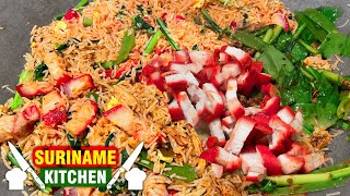 Download Lagu Nasi Gerecht Surinaams Met Speklapjes En Gestoofde Peultjes | Fried Rice Bacon Stewed Snow Peas MP3