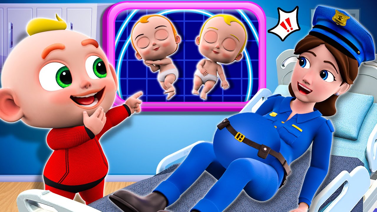 ¡Mamá va a Tener un Bebé! | Canción de la Policía | Canciones infantiles para Niños | Little PIB