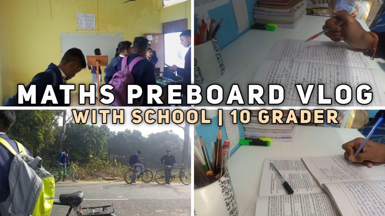 Maths Preboard Preparation Vlog | CBSE 10 Grader | Study Vlog - YouTube