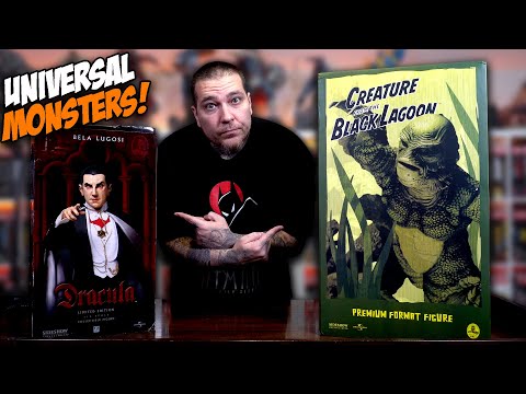 DRACULA | CREATURE from the BLACK LAGOON | Universal Monsters Statue Unboxing & Review | SIDESHOW