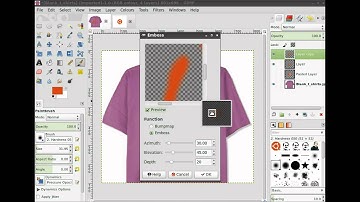 gimp tutorial add realistic image on shirt