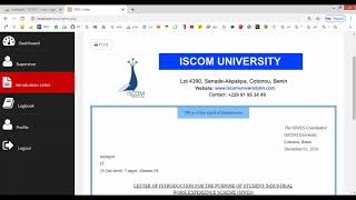 Student Supervision System in PHP