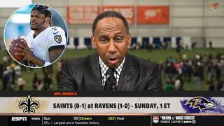 FIRST TAKE | “No One Can Contain Lamar Jackson” - Stephen A. & Dan on Saints at Ravens in Week 2